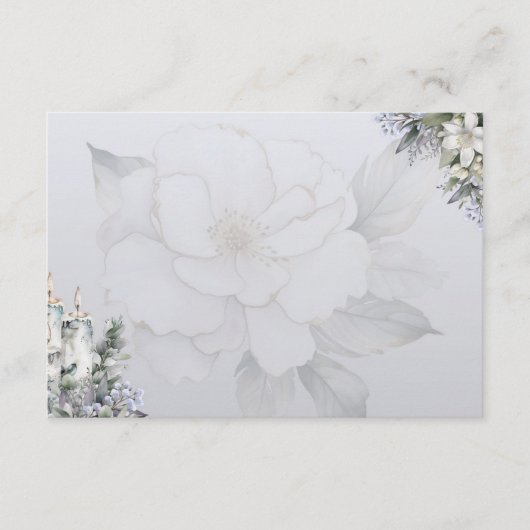 Carte de recette vide de base Elegance (Devant)