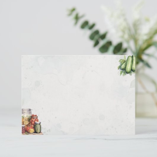 Carte de recette vide de base Pickle Jar (Debout devant)