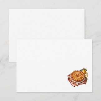 Carte de recette vierge Tarte aux poires
