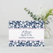 Carte de recette vintage florale (Debout devant)