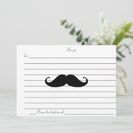 CARTE DE RECETTES (Debout devant)