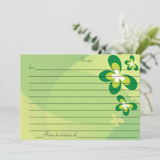 CARTE DE RECETTES (Debout devant)