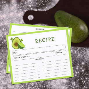 Carte de recettes Avocado et citron, Citrus Kitche
