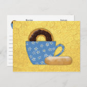 Carte de recettes de beignes et de café (Devant / Derrière)