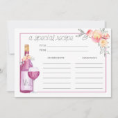 Carte de recettes de brunch nuptiale (Devant)