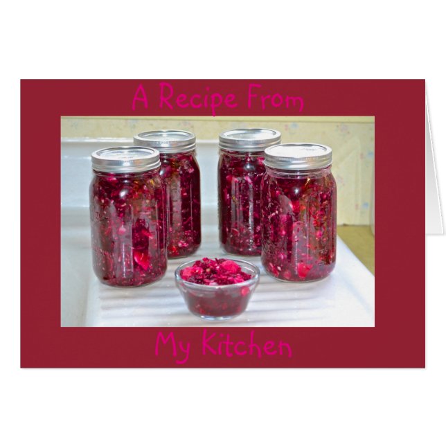 Carte de recettes de cuisine du pays (Devant horizontal)