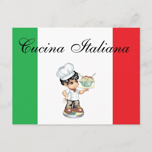Carte de recettes de cuisine italienne (Devant)