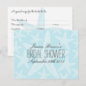 Carte de recettes de Fête des mariées de plage Sta (Devant / Derrière)