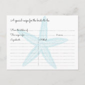 Carte de recettes de Fête des mariées de plage Sta (Dos)