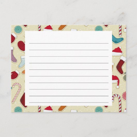 Carte de recettes de la saison des fêtes (Devant)