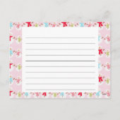 Carte de recettes de la saison des fêtes (Dos)