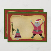 CARTE DE RECETTES DE Noël personnalisable (Devant / Derrière)