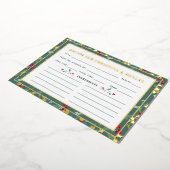 Carte de recettes de saison aux baies rouges verte (Rotation)