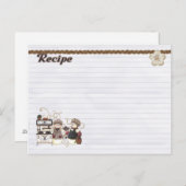 carte de recettes des chefs snowmen (Devant / Derrière)