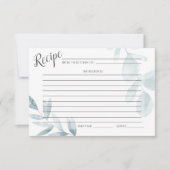 CARTE DE RECETTES | Eucalyptus bleu-dusté (Devant)