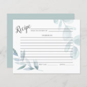 CARTE DE RECETTES | Eucalyptus bleu-dusté (Devant / Derrière)