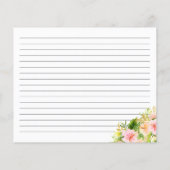 Carte de recettes florales de la Jungle tropicale (Dos)