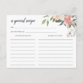 Carte de recettes florales du milieu de l'été (Devant)