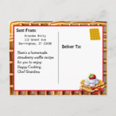 Carte de recettes Fraise Fraise Fabriquée maison (Dos)