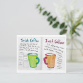 Carte de recettes I Wish Coffee (Debout devant)