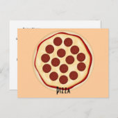 Carte de recettes Pepperoni Pizza (Devant / Derrière)