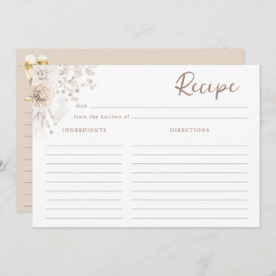 Carte de recettes Perles et Prosecco