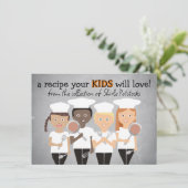 Carte de recettes pour cuisines pour enfants (Debout devant)