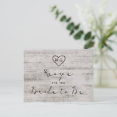 Carte de recettes pour mariée sculptée (Debout devant)
