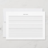 Carte de recettes Roses de jardin rose pâle Aquare (Dos)