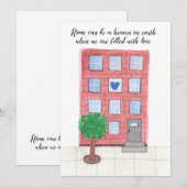 Carte de réchauffement climatique "Home Can be a H (Devant / Derrière)