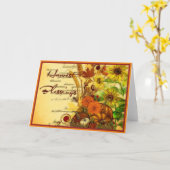 carte de récolte de bénédictions (Fleur jaune)