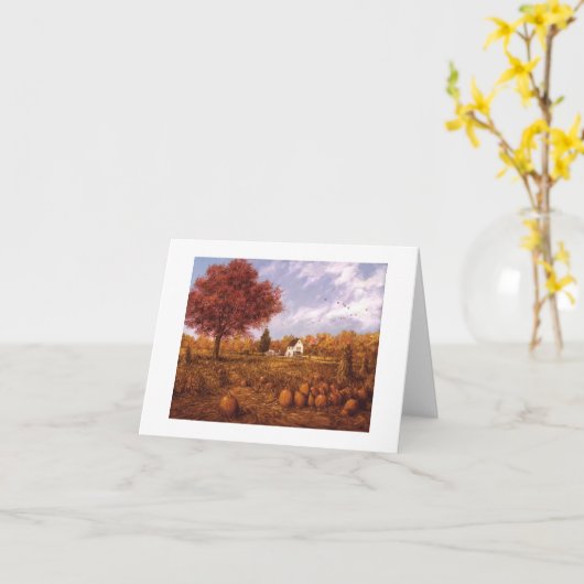 Carte de récolte de Paul McGehee "Halloween" (Fleur jaune)