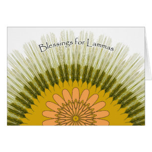 Carte de récolte d'orge Lammas Lughnasadh