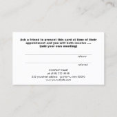 Carte de recommandation client Cute Faux Pink Foil (Dos)