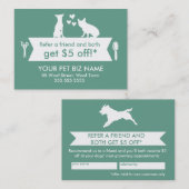 Carte de recommandation du fabricant de chiens - P (Devant / Derrière)