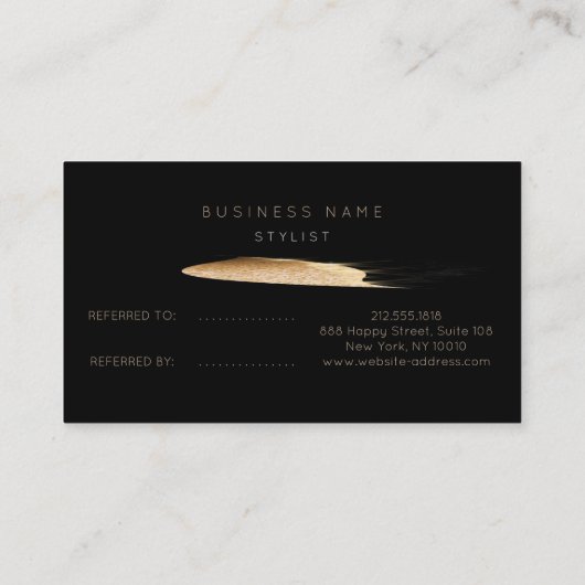 Carte de recommandation du salon Vip Parties scint (Dos)