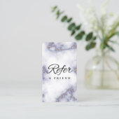 Carte de recommandation professionnelle minimalist (Debout devant)