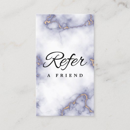 Carte de recommandation professionnelle minimalist (Devant)