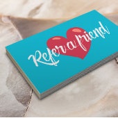 Carte de recommandation Red Heart Modern Turquoise