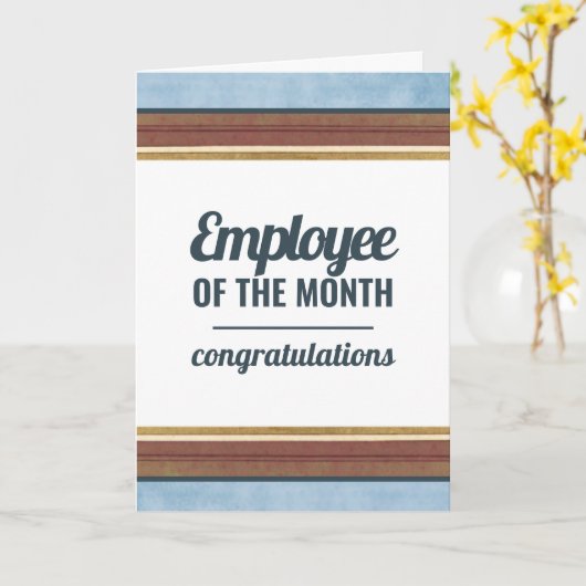Carte de récompense de l'employé du mois (Fleur jaune)