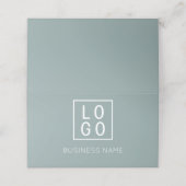 CARTE DE RÉCOMPENSE DE LOGO D'ENTREPRISE MINIMALE  (Extérieur déplié)
