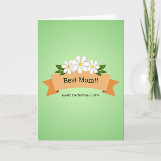 Carte de récompense des mères florales (Devant)