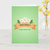 Carte de récompense des mères florales (Fleur jaune)