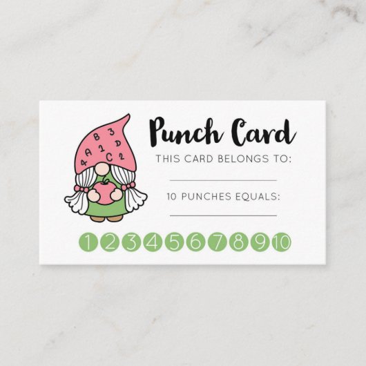 Carte de récompense Gnome Cute Classroom (Devant)