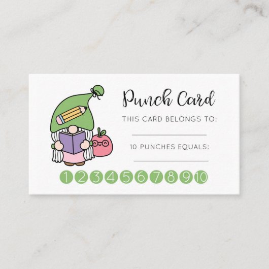 Carte de récompense incitative en classe (Devant)