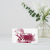Carte de récompense PixDezines Burgundy Watercolor (Debout devant)