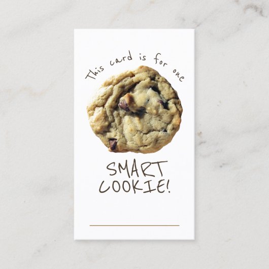 Carte de récompense Smart Cookie Teacher (Devant)