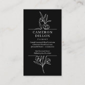 Carte de récompenses de fidélité au fleuriste tiré (Dos)