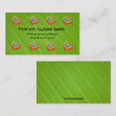 Carte de récompenses de fidélité édité Sushi Bar (Devant / Derrière)