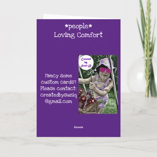 Carte de réconfort aimant (Dos)